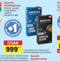 Spar Eduscho kávékapszula ajánlat