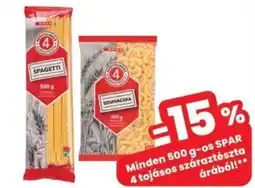 Interspar SPAR 4 tojásos száraztészta ajánlat