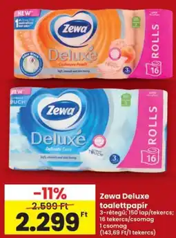 Interspar Zewa Deluxe toalettpapír ajánlat