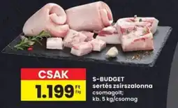 Interspar S-BUDGET sertés zsírszalonna ajánlat