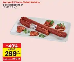 Interspar Kamránk Kincse füstölt kolbász ajánlat