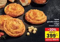Interspar SPAR gouda sajtos csiga ajánlat