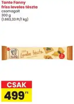 Interspar Tante Fanny friss leveles tészta ajánlat