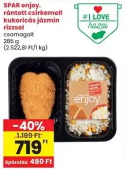 Interspar SPAR enjoy. rántott csirkemell kukoricás jázmin rizzsel ajánlat
