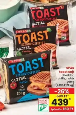 Interspar SPAR toast sajt ajánlat