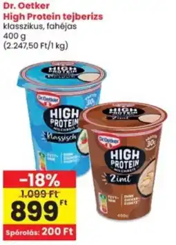Interspar Dr. Oetker High Protein tejberizs ajánlat
