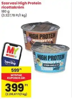 Interspar Szarvasi High Protein ricottakrém ajánlat