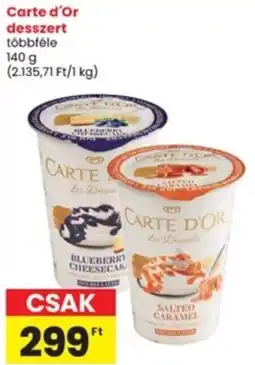 Interspar Carte d'Or desszert ajánlat