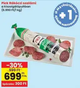 Interspar Pick Rákóczi szalámi ajánlat