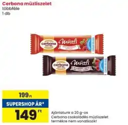 Interspar Cerbona müzliszelet ajánlat