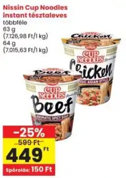Interspar Nissin Cup Noodles instant tésztaleves ajánlat