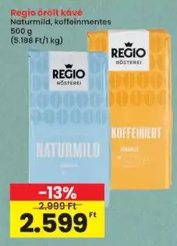 Interspar Regio őrölt kávé ajánlat