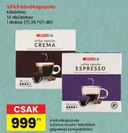 Interspar SPAR kávékapszula ajánlat