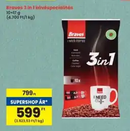 Interspar Bravos 3 in 1 kávéspecialitás ajánlat