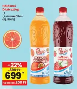 Interspar Pölöskei Diab szörp ajánlat