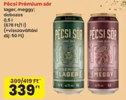 Interspar Pécsi Prémium sör ajánlat