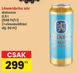 Interspar Löwenbräu sör ajánlat
