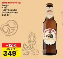 Interspar Birra Moretti sör ajánlat