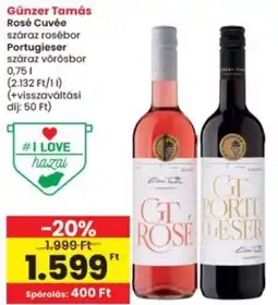 Interspar Günzer Tamás Rosé Cuvée, Portugieser ajánlat