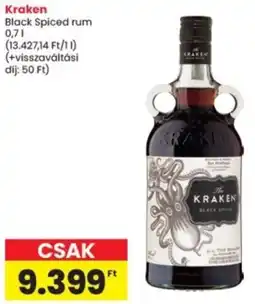 Interspar Kraken Black Spiced rum ajánlat