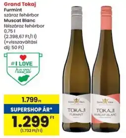 Interspar Grand Tokaj Furmint, Muscat Blanc ajánlat