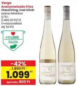 Interspar Varga Aranymetszés Friss ajánlat