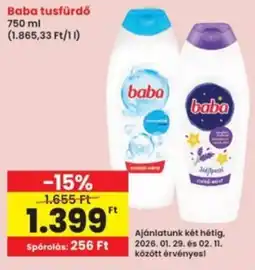 Interspar Baba tusfürdő ajánlat