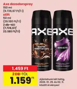 Interspar Axe dezodorspray, stift ajánlat