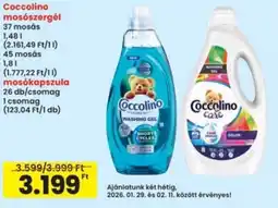 Interspar Coccolino mosószergél, mosókapszula ajánlat