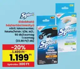 Interspar Splendyd Eldobható háztartási kesztyű ajánlat