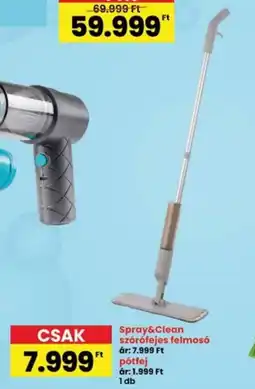 Interspar Spray&Clean szórófejes felmosó ajánlat