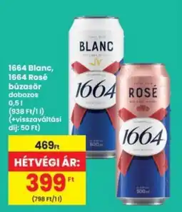 Interspar 1664 Blanc, 1664 Rosé búzasör ajánlat