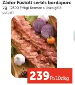 PRIVÁT Zádor Füstölt sertés bordaporc ajánlat