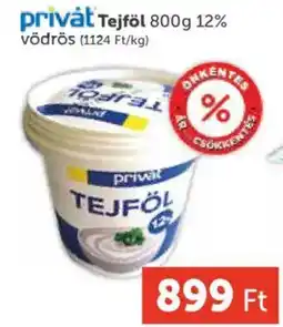 PRIVÁT Privát tejföl 12% ajánlat