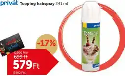 PRIVÁT Privat Topping habspray ajánlat