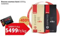 PRIVÁT Bravos szemes kávé ajánlat