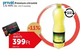 PRIVÁT Privat Prémium citromlé ajánlat