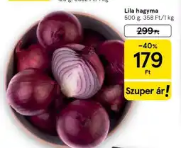 Tesco Lila hagyma ajánlat