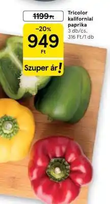 Tesco Tricolor kaliforniai paprika ajánlat