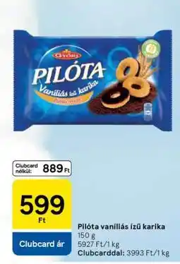 Tesco Pilóta vaníliás ízű karika ajánlat