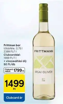 Tesco Frittman bor ajánlat