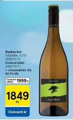 Tesco Nyakas bor ajánlat