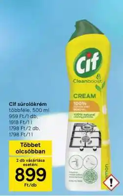 Tesco CIF Súrolókrém ajánlat