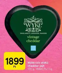 Tesco Wyke szív alakú cheddar sajt ajánlat