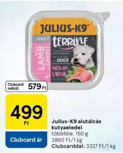 Tesco Julius-K9 alutálcás kutyaeledel ajánlat