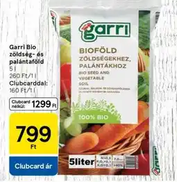 Tesco Garri Bio zöldség- és palánta föld ajánlat