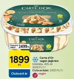 Tesco Carte d'Or Vegán Jégkrém ajánlat