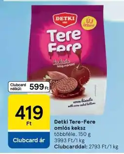 Tesco DETKI Tere Fere omlós keksz ajánlat