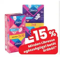 Spar Libresse egészségügyi betét ajánlat