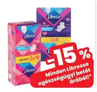 Spar Libresse egészségügyi betét ajánlat